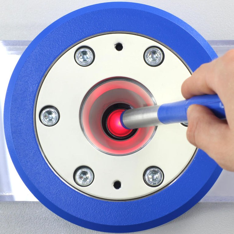 Cupping test tool "illuminated ball punch" – Magnetic pen (ON)