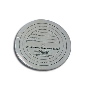 Wheel tracking cards S-45  (per 15 pcs)